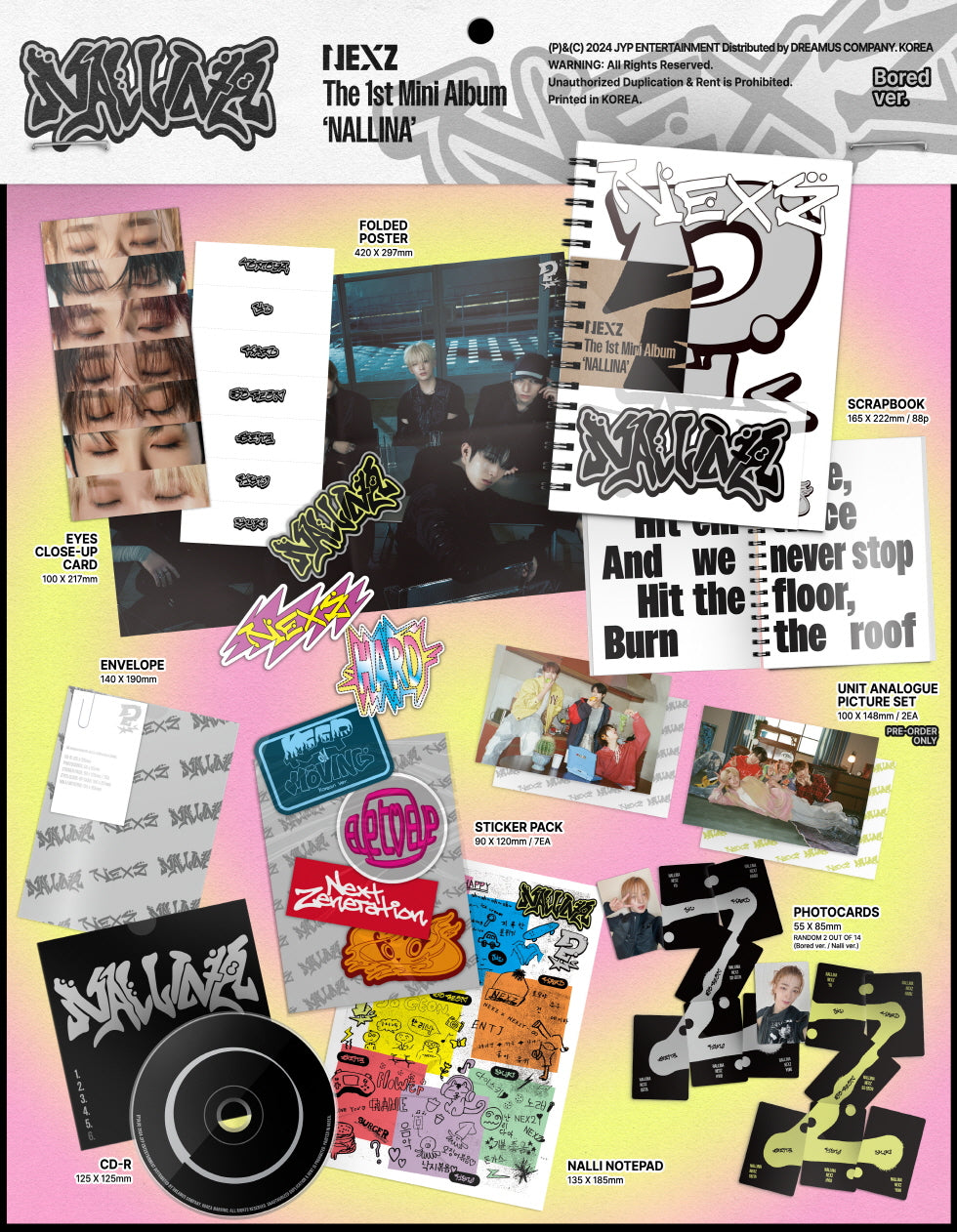 NEXZ 1st Mini Album 'Nallina' (Standard version)