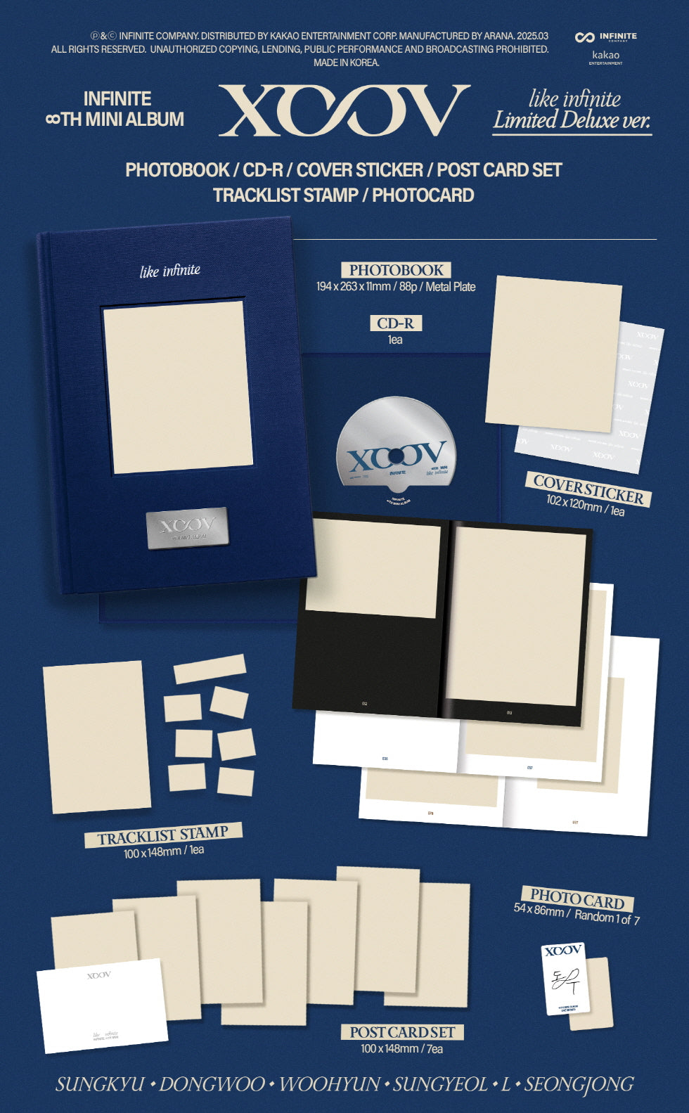 INFINITE - 8th Mini Album ‘LIKE INFINITE’ (Limited Deluxe Ver.)