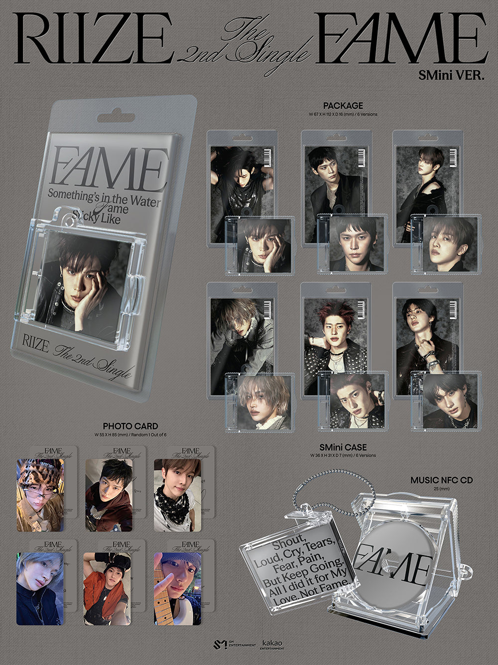SALE] RIIZE - 2nd Single Album 'FAME' (SMINI Ver.)