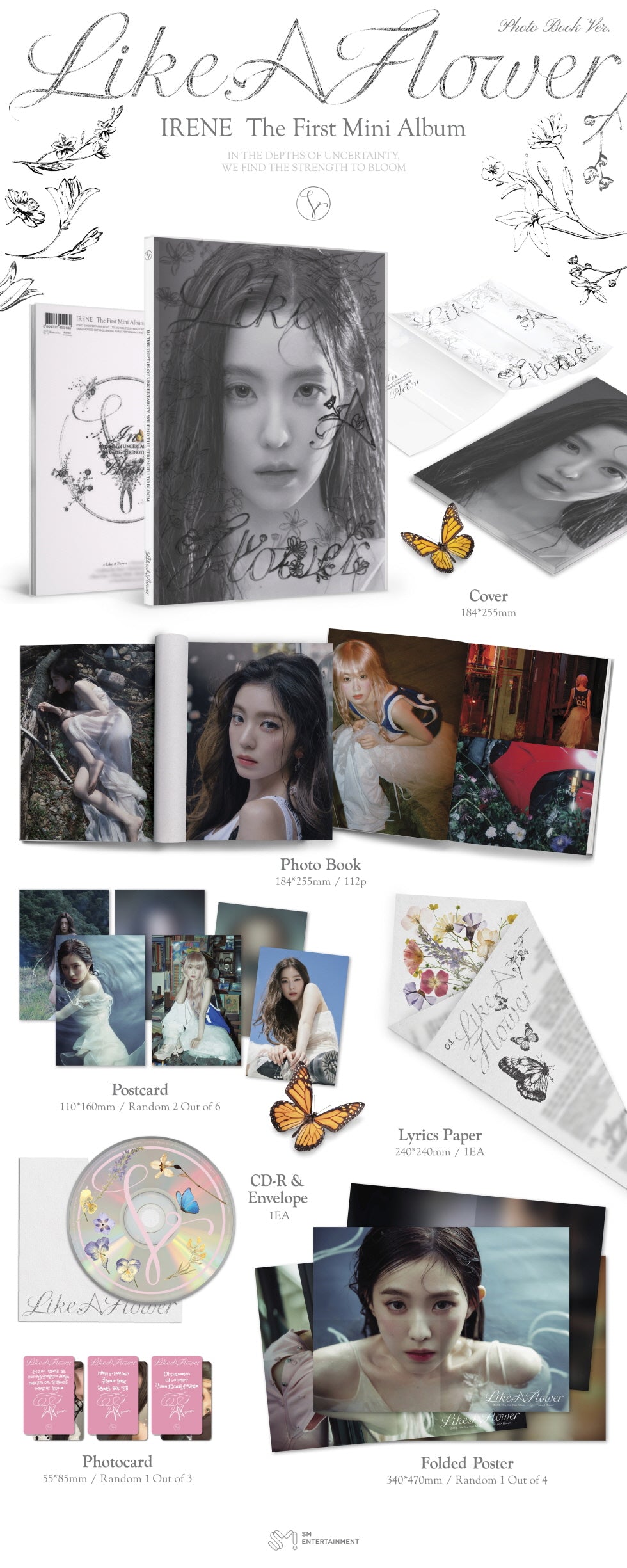 IRENE (RED VELVET) 1st Mini Album 'Like A Flower' (Photobook Version)