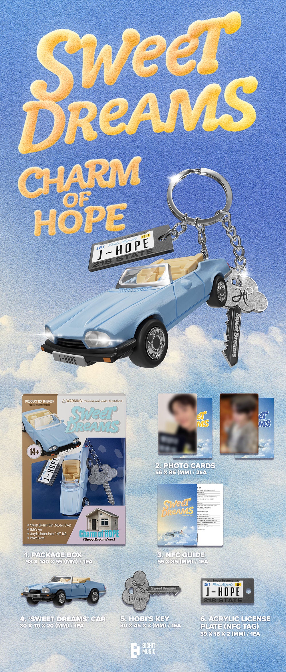 J-HOPE (BTS) Charm of HOPE (‘Sweet Dreams'/ Mona Lisa / Killin’ It Girl ver)