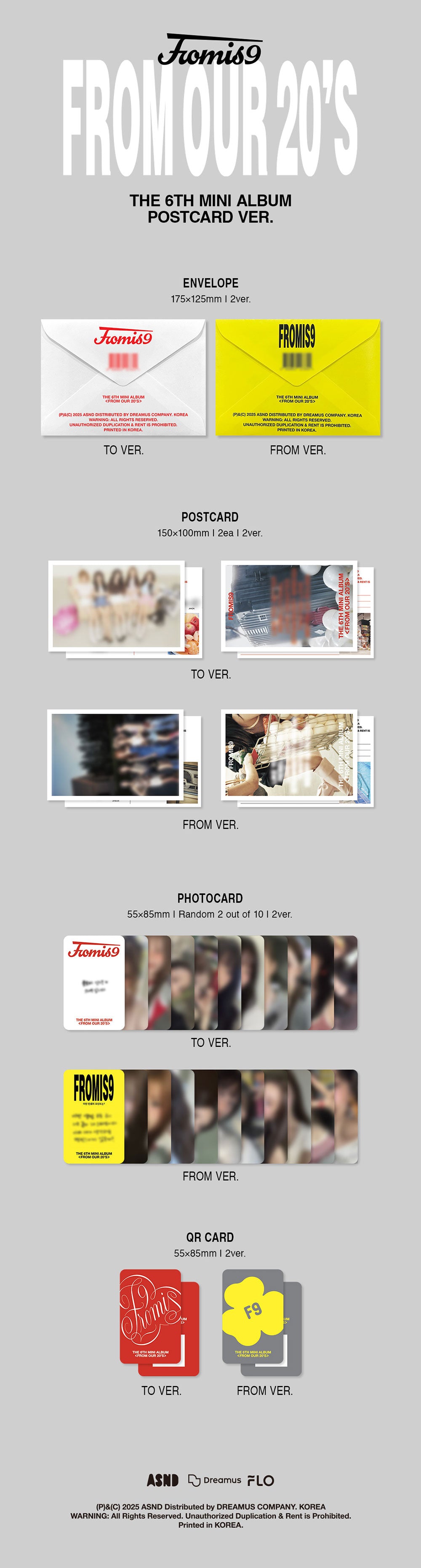 FROMIS_9 - 6th mini album ‘From Our 20’s’ (Postcard Ver)