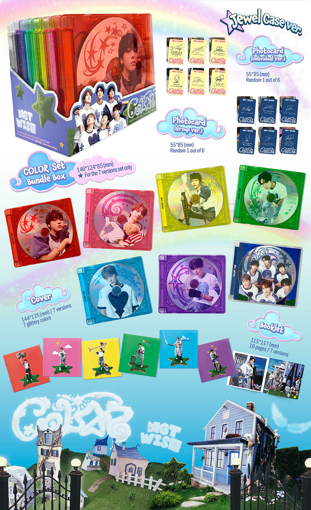 NCT WISH - 3rd Mini Album ‘COLOR’ (Jewel Case)