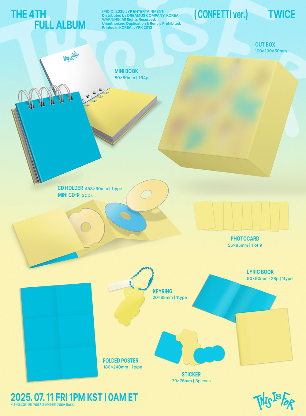 TWICE - 4th Full Album 'THIS IS FOR' (CONFETTI Version)
