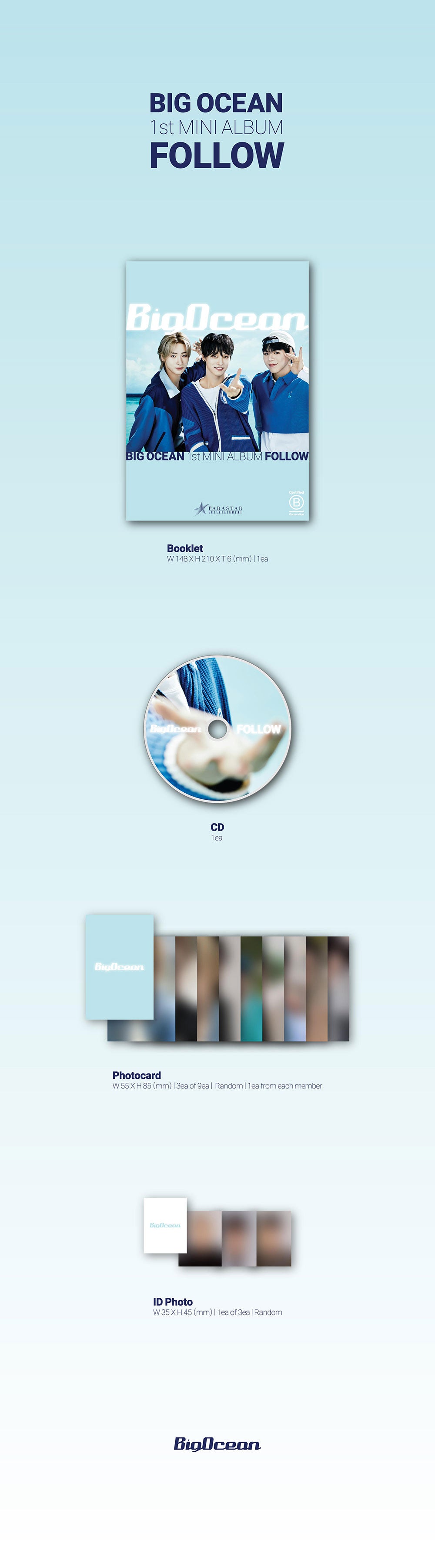 BIG OCEAN - 1st Mini Album 'Follow'