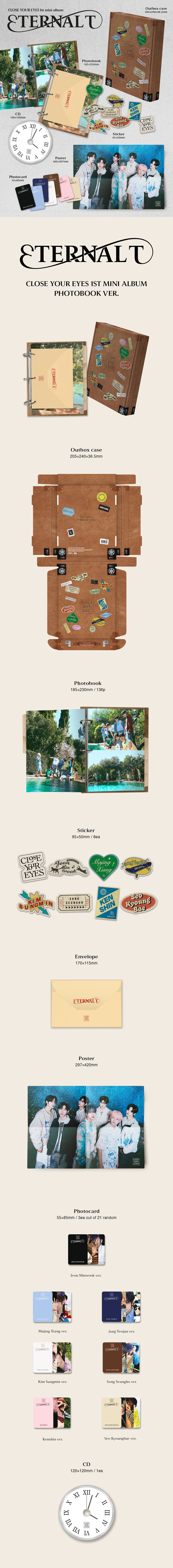 CLOSE YOUR EYES - The 1st Mini Album 'ETERNALT' (PHOTOBOOK Ver.)