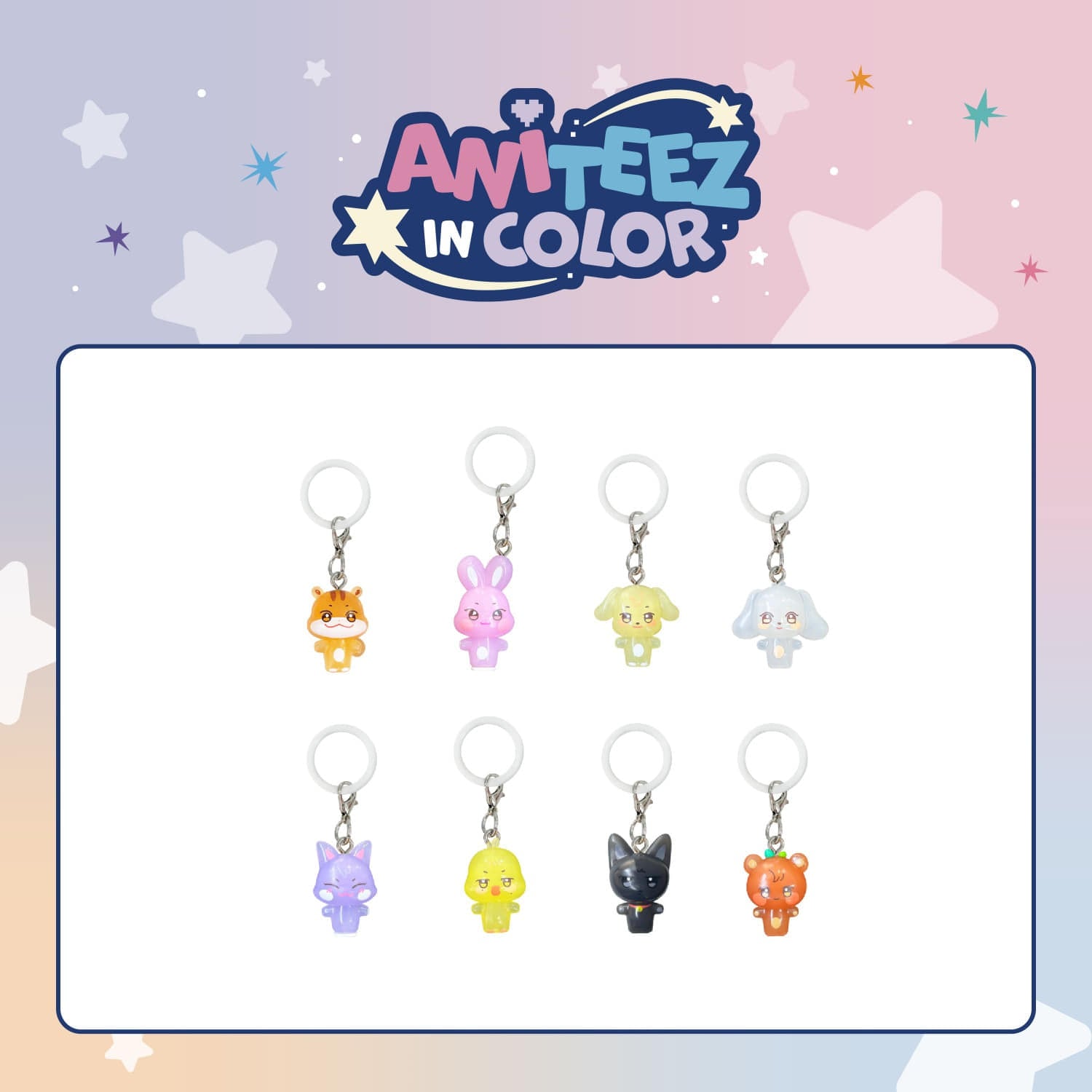 PRE-ORDER] ATEEZ - ANITEEZ in Color (Clear Mascot Charm - RANDOM)