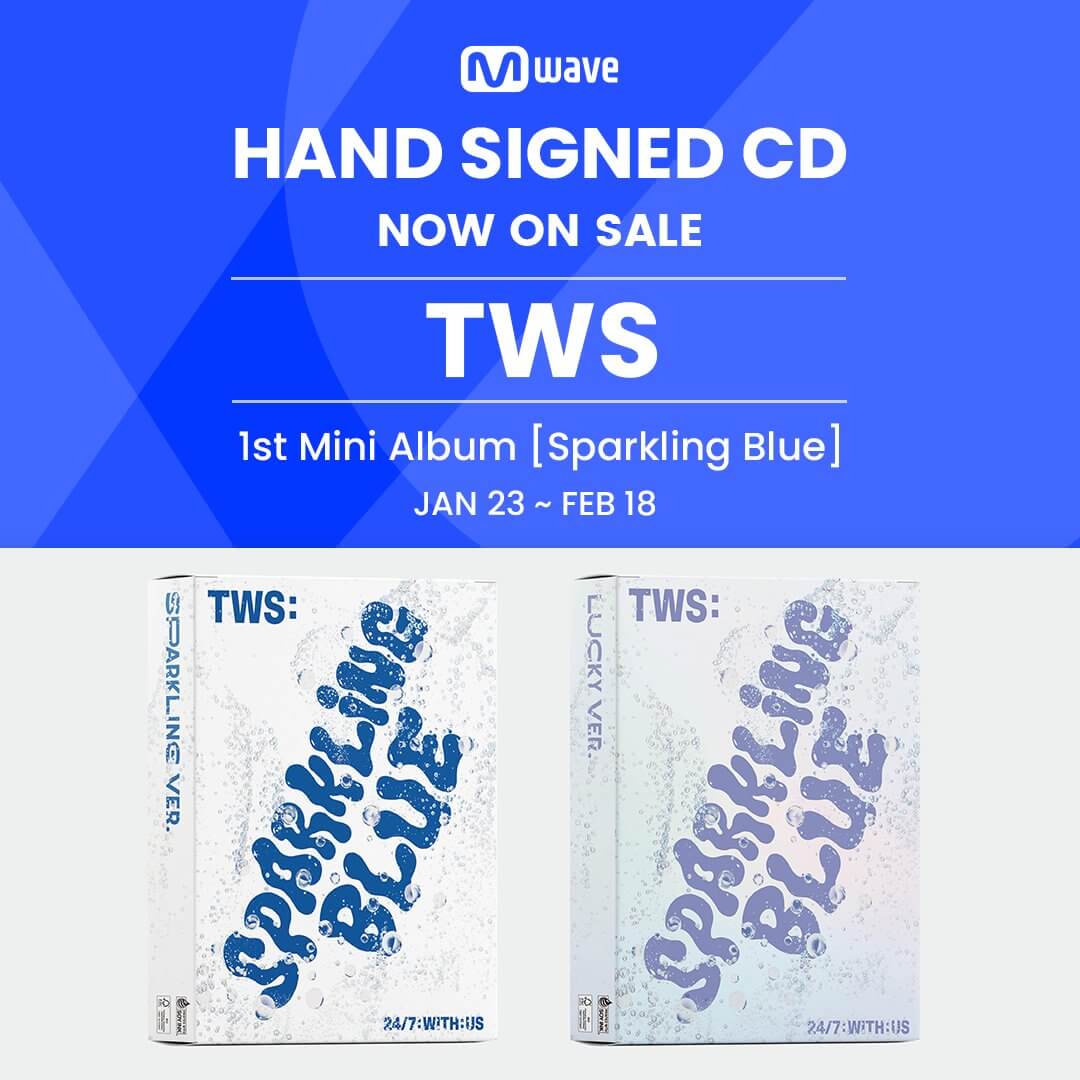 TWS 直筆サイン入りアルバム sparkling blue M WAVE TWS - 1st Mini Album [Sparkling Blue]