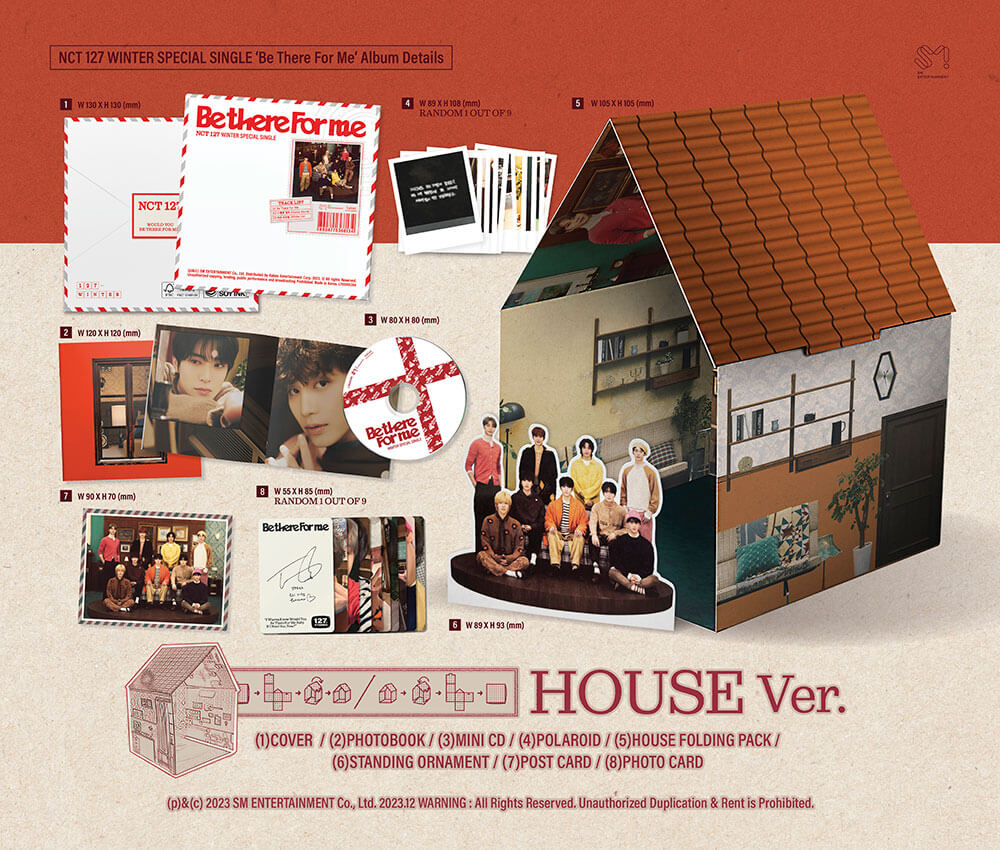 NCT 127 - Winter Special Album BE THERE FOR ME (HOUSE)