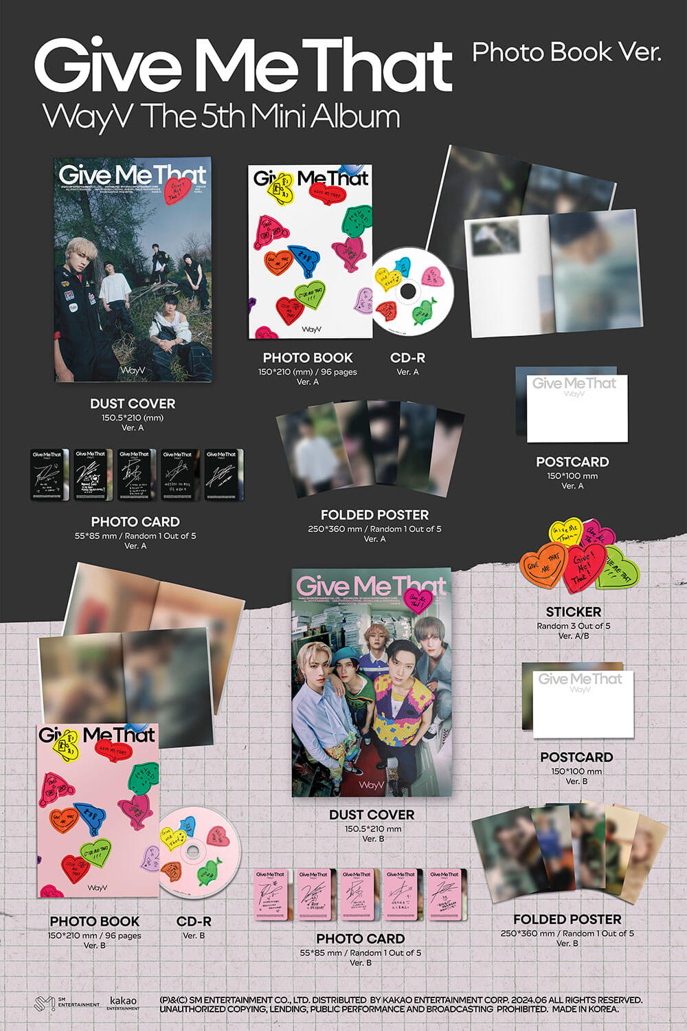 WAYV - 5th Mini Album ‘Give Me That’ (Photobook Version)