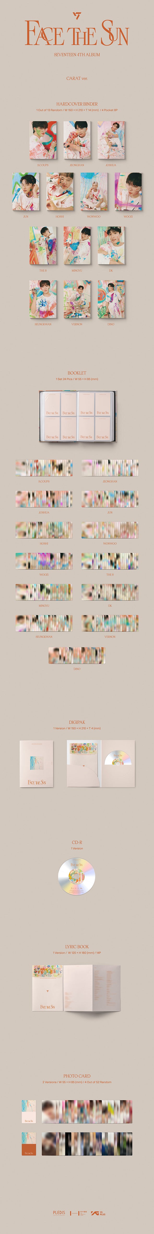 SEVENTEEN - Face The Sun 4th Mini Album (Carat Version)