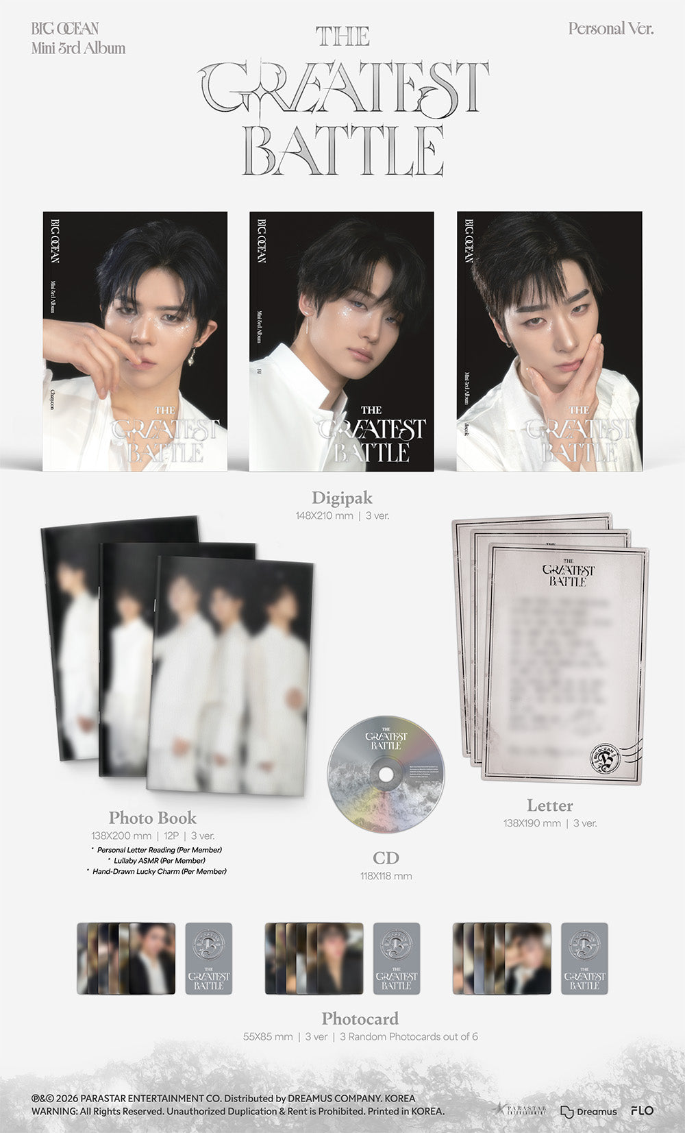 BIG OCEAN - 3rd Mini Album ‘The Greatest Battle’ (Personal Ver)