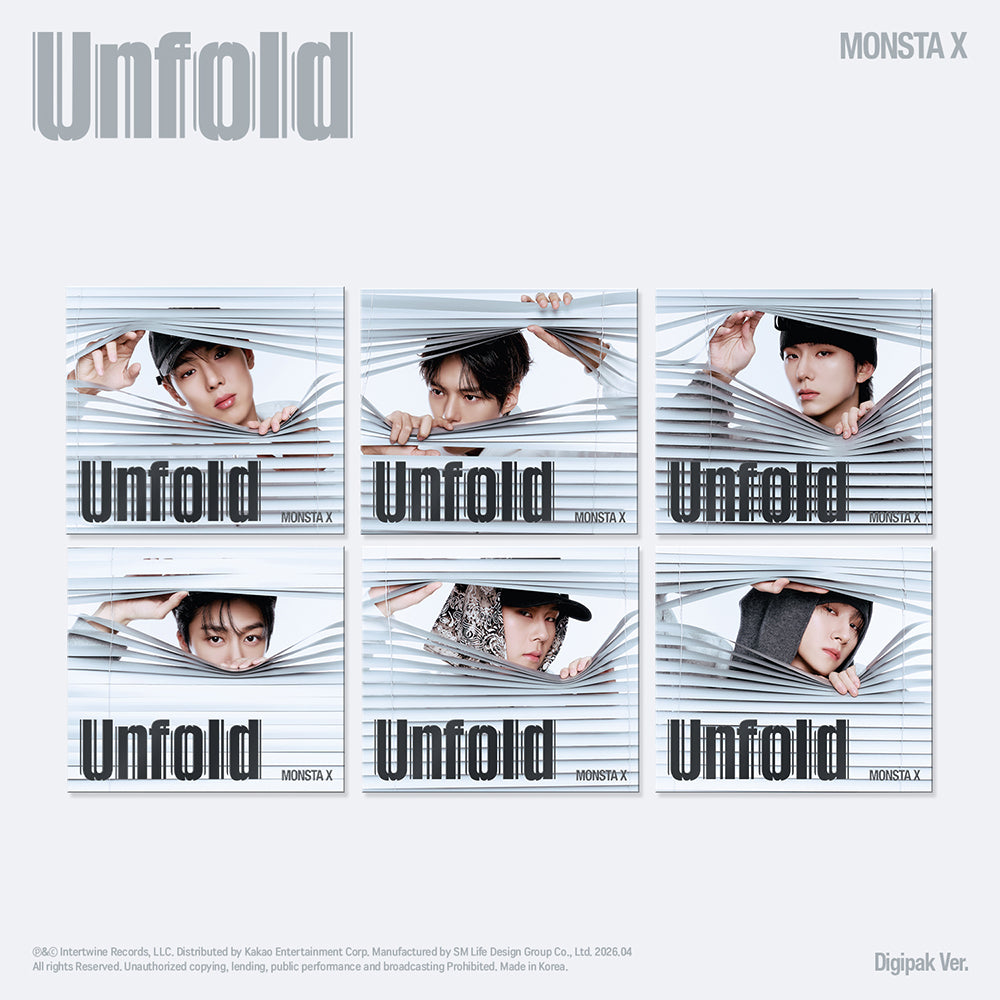 MONSTA X - Full English Album ‘UNFOLD’ (Digipack)