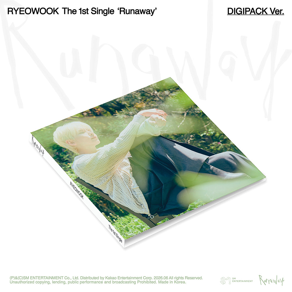 [PRE-ORDER] RYEOWOOK (Super Junior) - 1st Single Album 'Runaway' (Digipack)