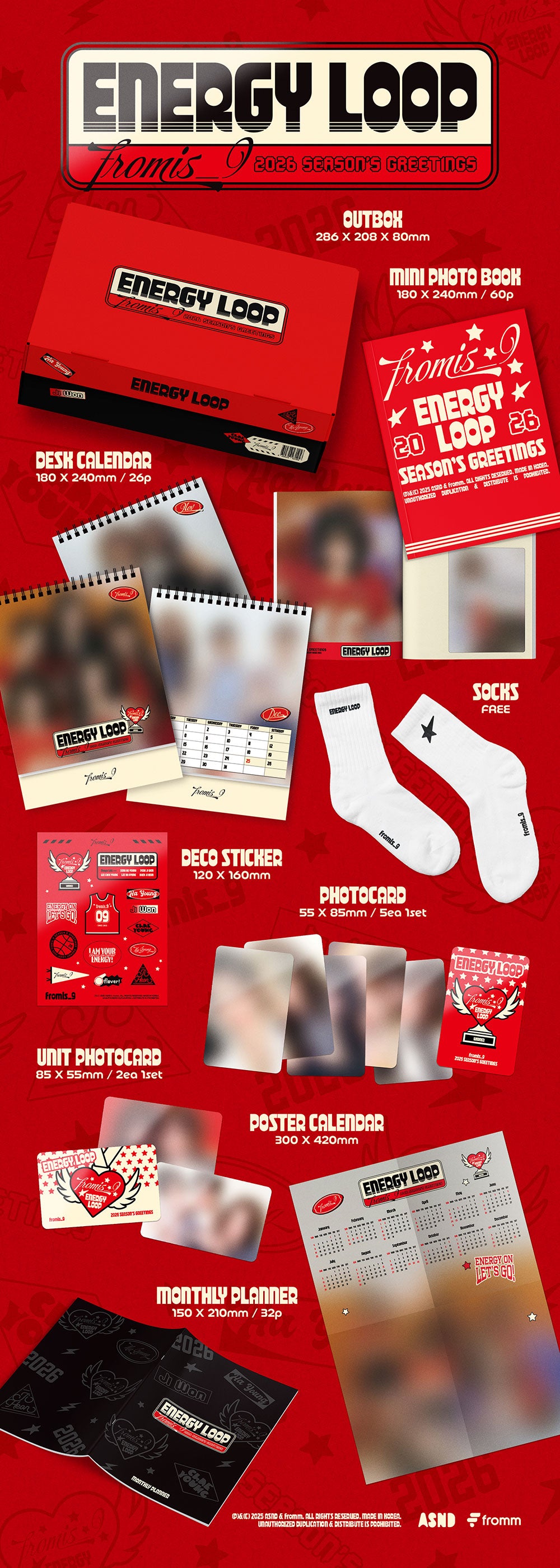 [PRE-ORDER] FROMIS_9 - ‘Energy Loop’ 2026 Season’s Greetings