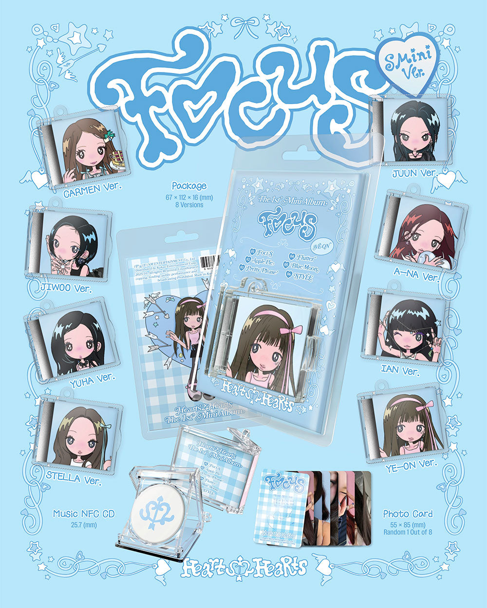 [PRE-ORDER] HEARTS2HEARTS - 1st Mini Album ‘FOCUS’ (SMINI Ver)