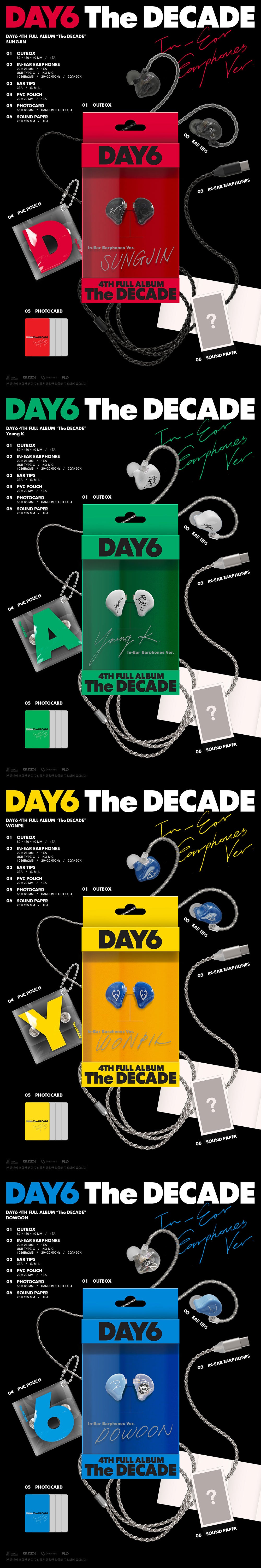 [PRE-ORDER] DAY6 - THE DECADE Album (IN-EAR Earphone Ver.)