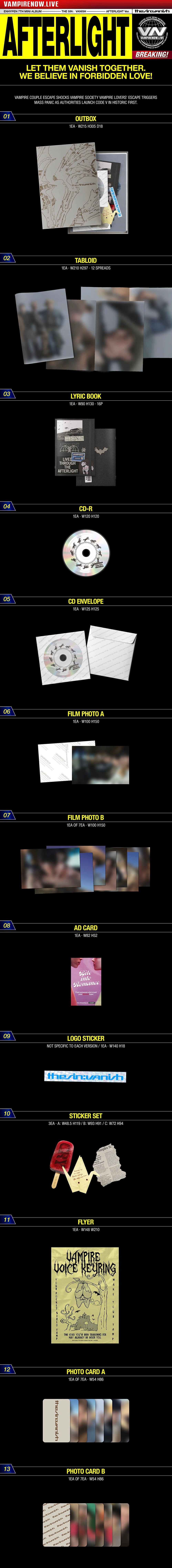 ENHYPEN - 7th Mini Album 'THE SIN: VANISH' (Standard)