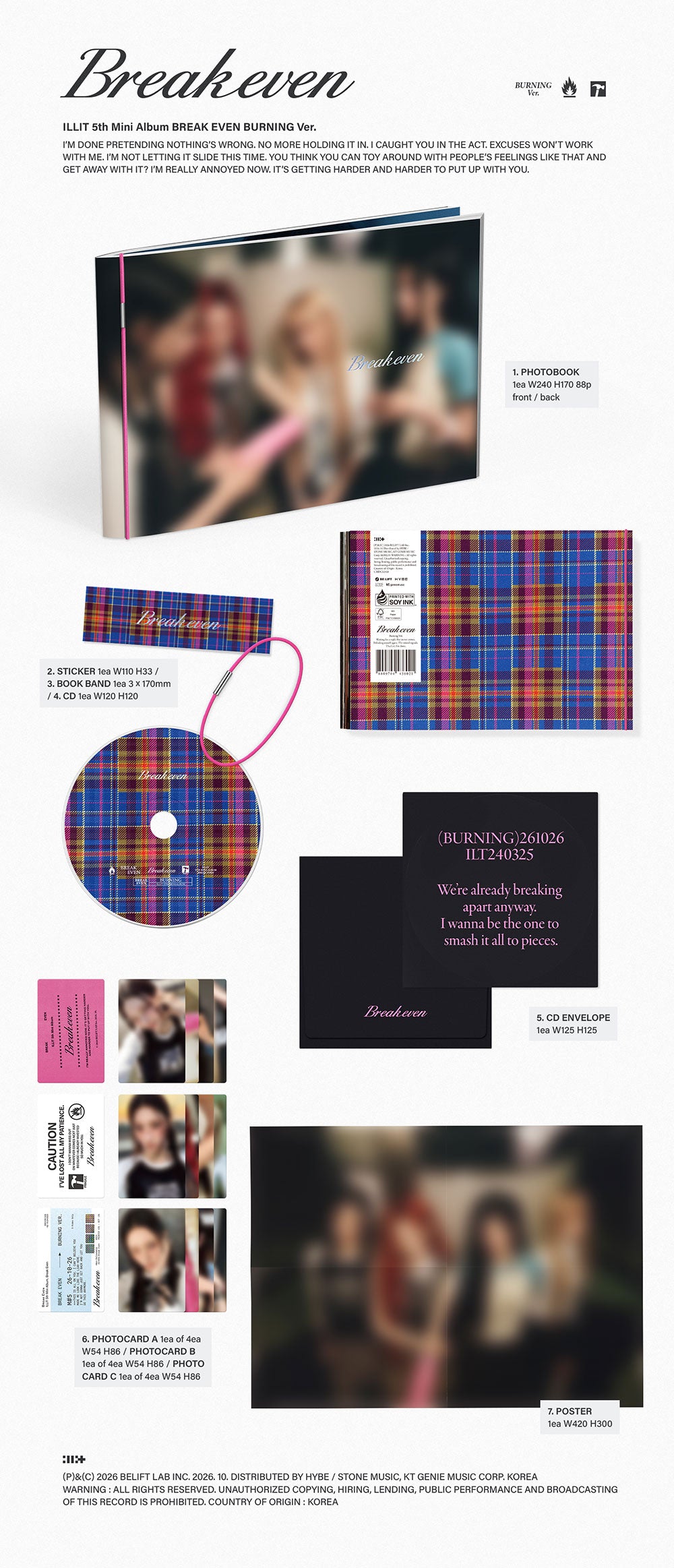 [PRE-ORDER] ILLIT - 5th Mini Album ‘BREAK EVEN’ (Standard)