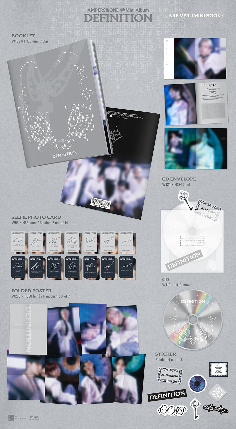 AMPERS&ONE -  4th Mini Album ‘DEFINITION’ (Are/Mini Book Ver.)