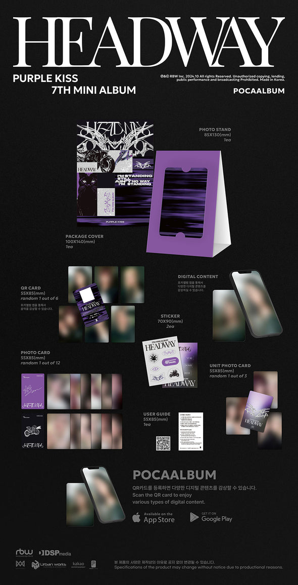 PURPLE KISS - 'HEADWAY' 7th Mini Album (POCA)