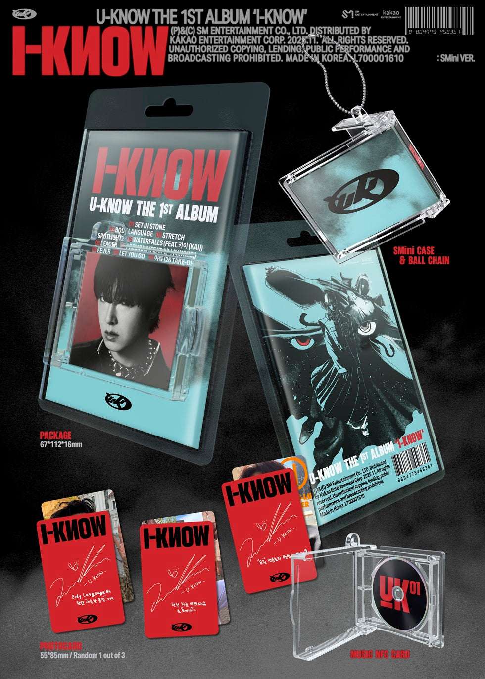 [SALE] U-KNOW - 1st Full Album ‘I-KNOW’ (SMINI Ver)