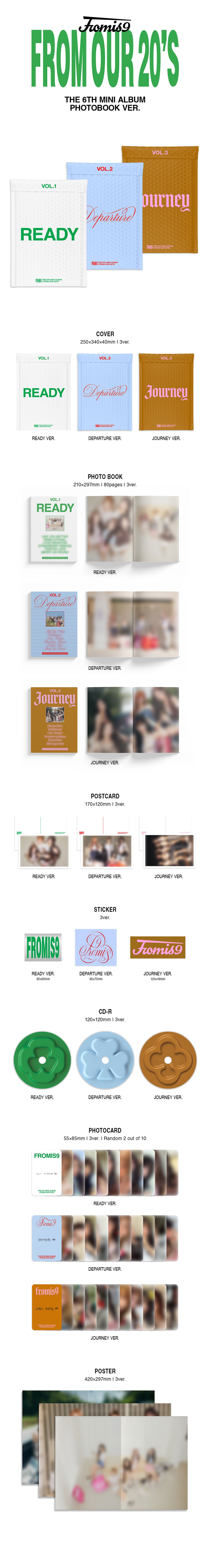 [SALE] FROMIS_9 - 6th mini album ‘From Our 20’s’ (Photobook Ver.)