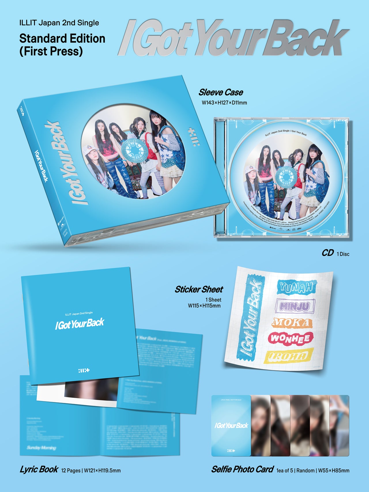 [PRE-ORDER] ILLIT - 2nd Japan Single Album 'I Got Your Back' (Standard Edition *FIRST PRESS*)