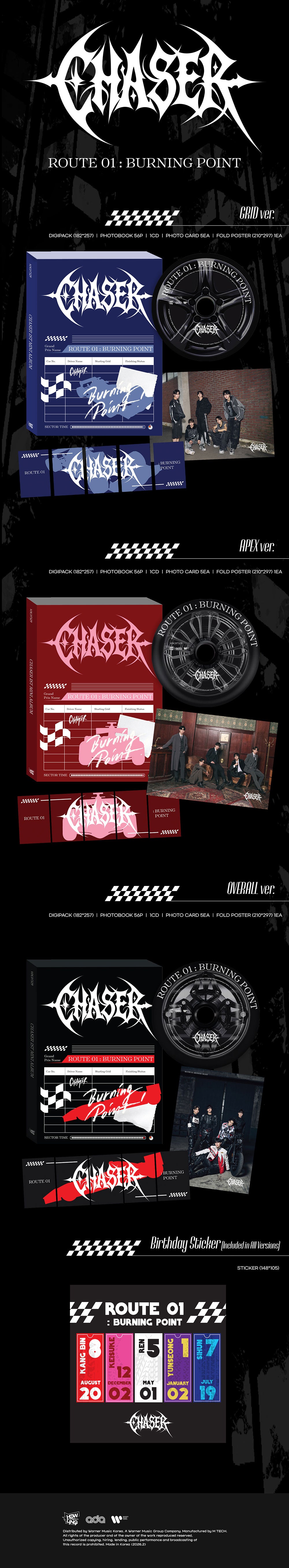 [PRE-ORDER] CHASER - ROUTE 1: BURNING POINT