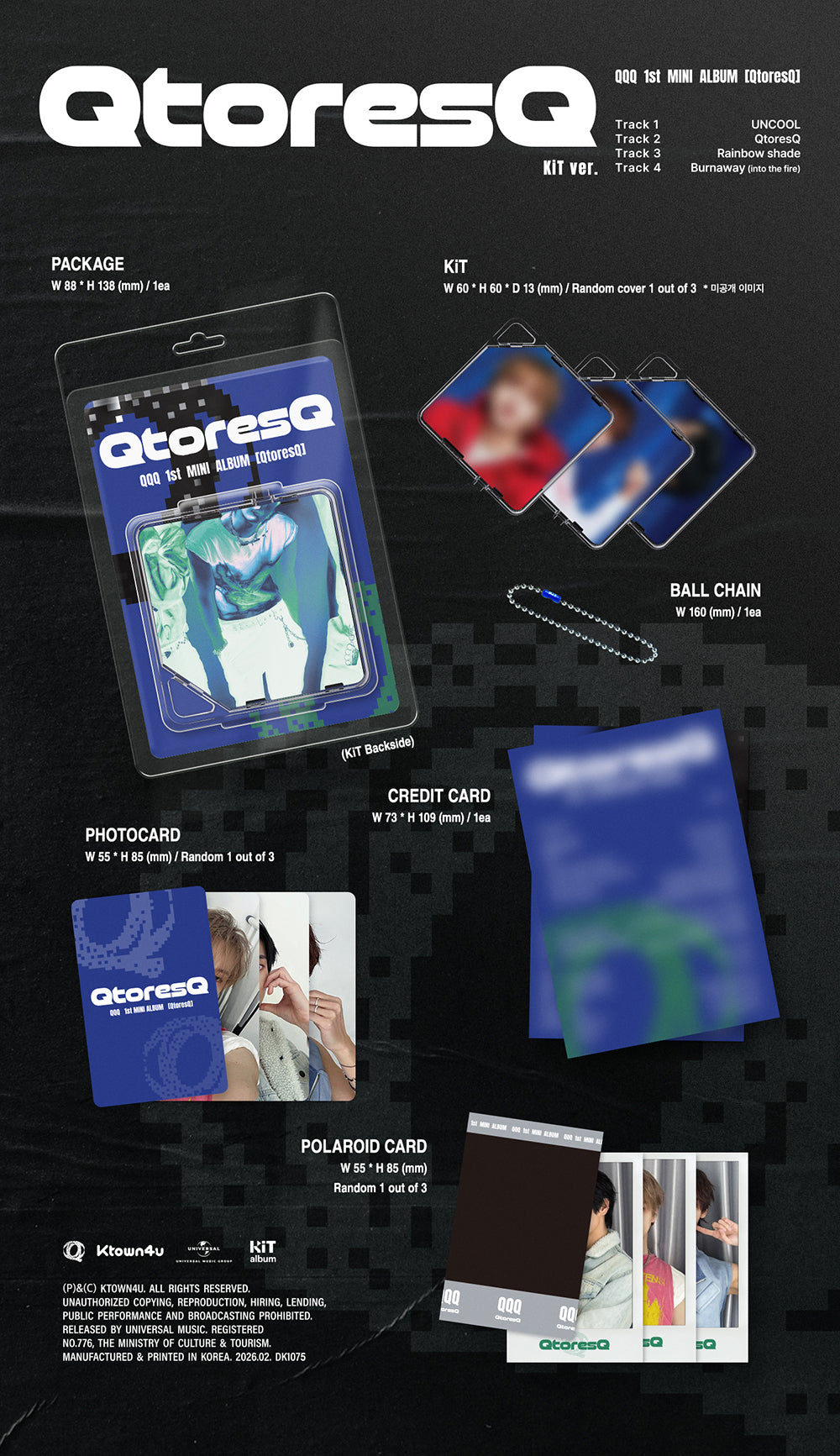 [PRE-ORDER] QQQ - ‘QtoresQ’ (Photobook Ver.)