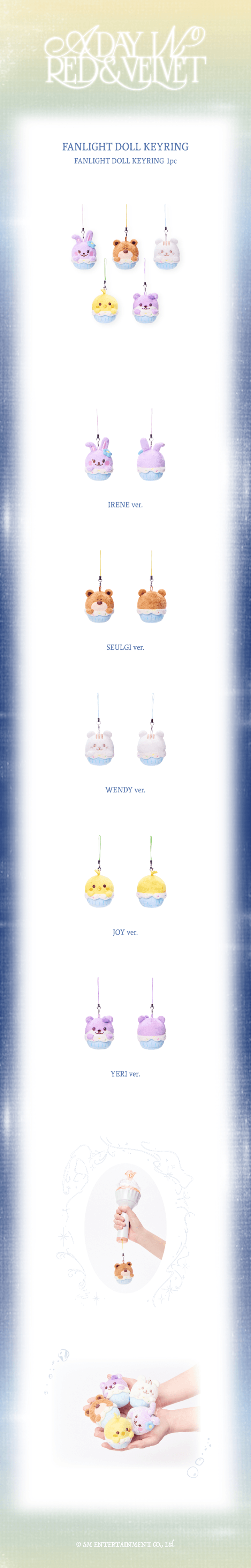 [PRE-ORDER] RED VELVET - FANCON ‘A DAY IN RED & VELVET’ MD (Fanlight Doll Keyring)