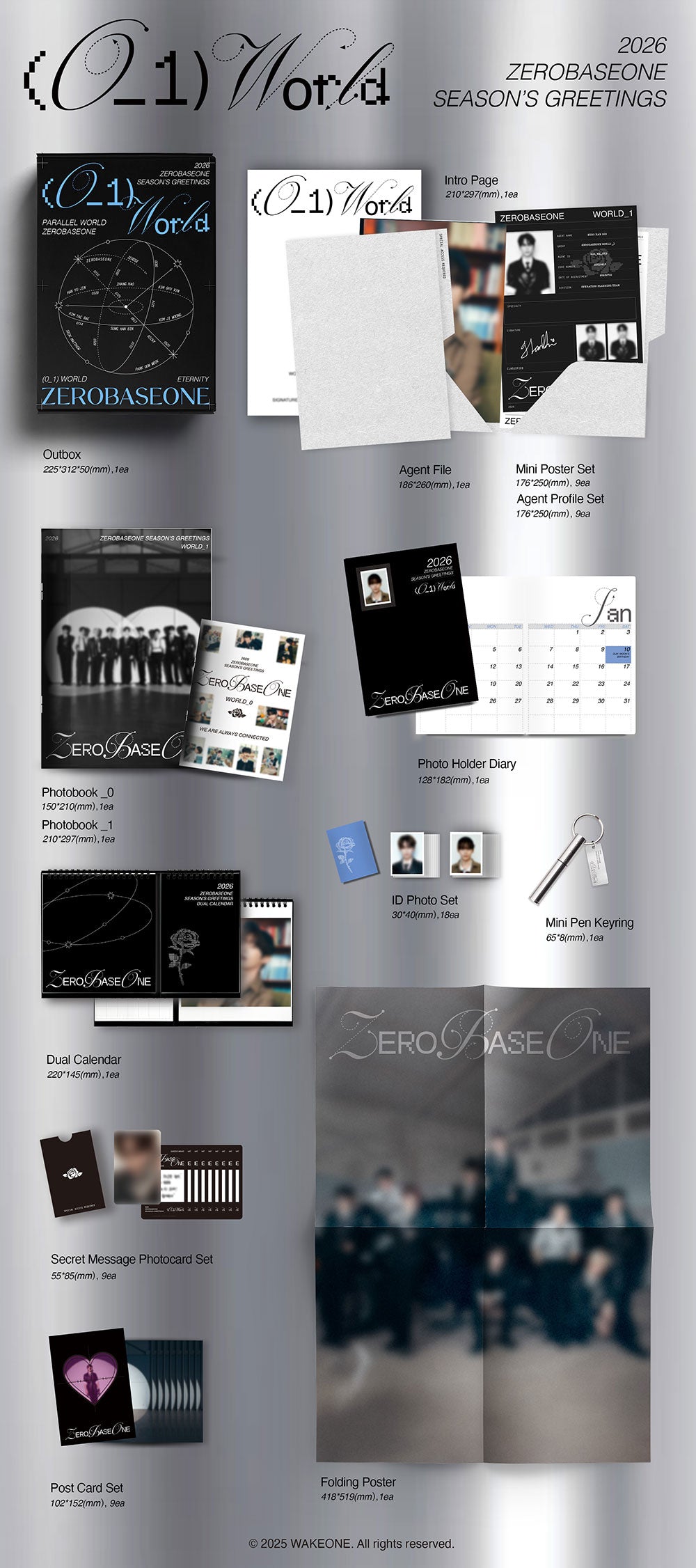 [PRE-ORDER] ZEROBASEONE - 2026 Season’s Greetings ‘(0_1) World’