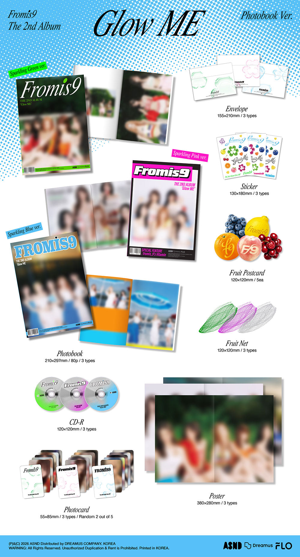 [PRE-ORDER] FROMIS_9  - 2nd Album ‘GLOW ME’ (Photobook Ver)