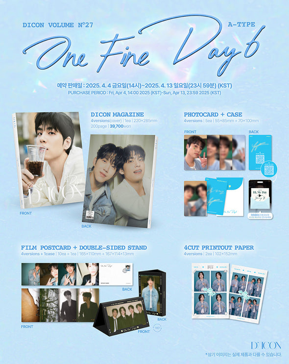 [PRE-ORDER] DAY6 - DICON VOLUME N°27 ONE FINE DAY6 A-TYPE