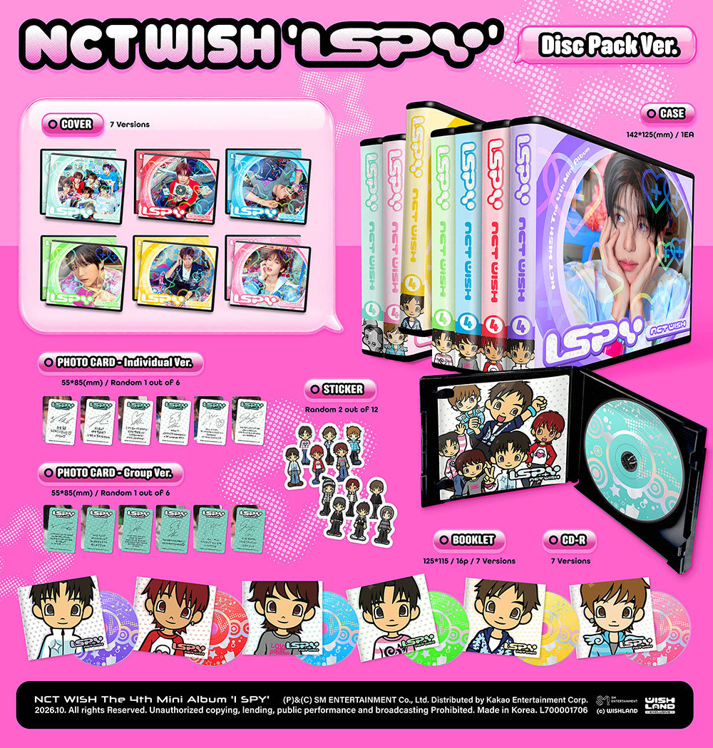 NCT WISH - 4th Mini Album ‘I SPY’ (DISC PACK Ver.)