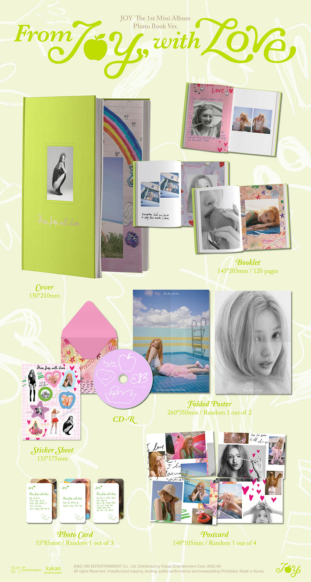 JOY (RED VELVET) - 1st Mini Album 'From JOY, with Love' (Photobook Ver.)