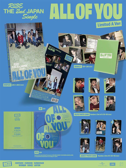 RIIZE - 2nd Japan Single Album ‘All Of You’ (Limited A Edition)