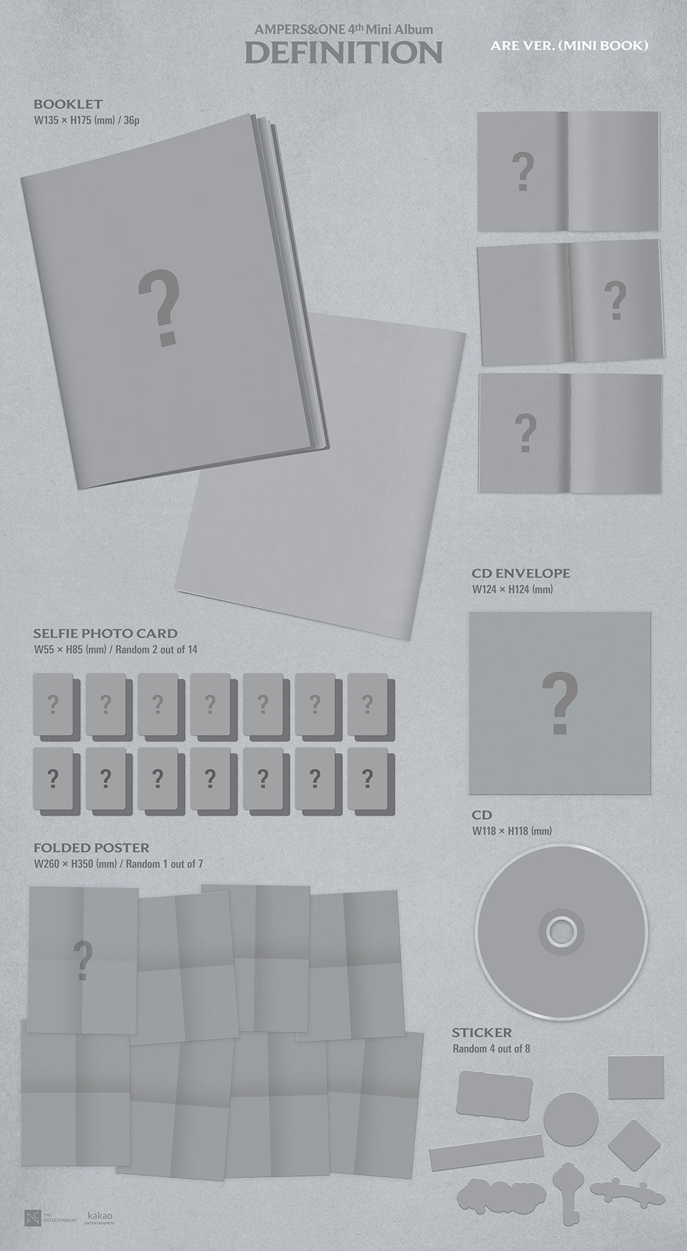 AMPERS&ONE -  4th Mini Album ‘DEFINITION’ (Are/Mini Book Ver.)