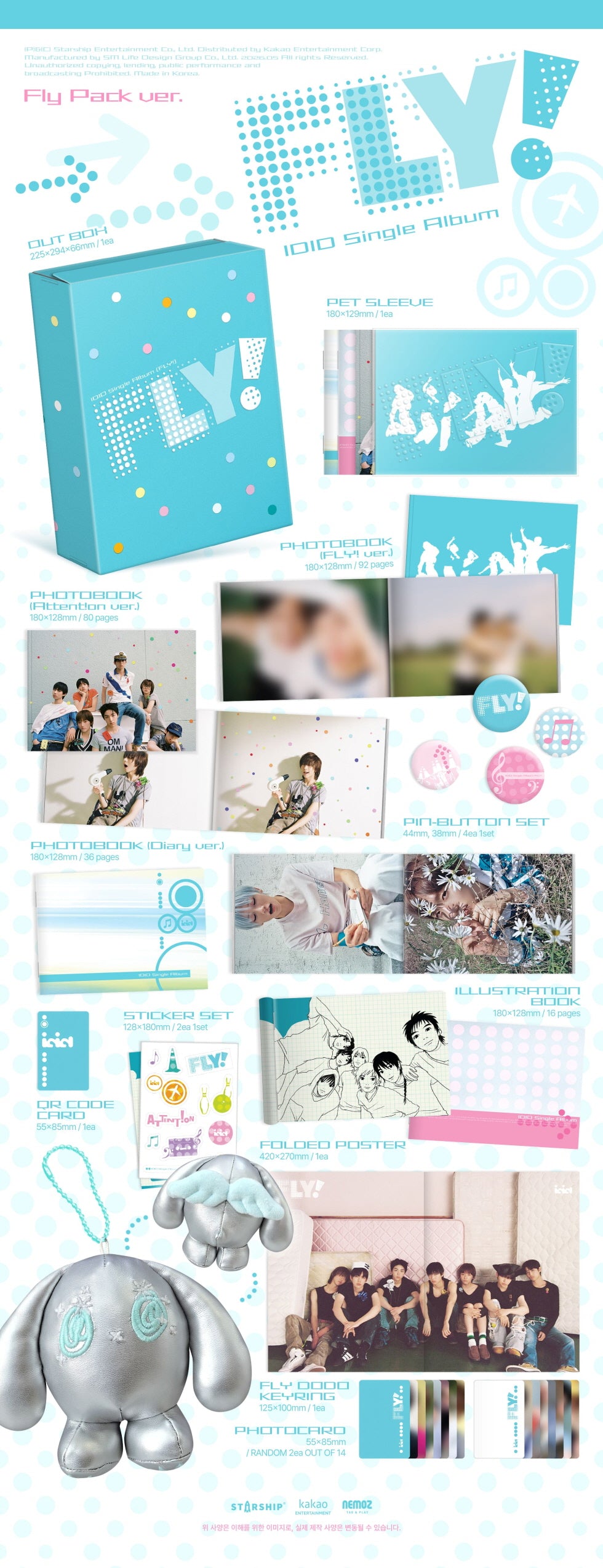 [PRE-ORDER] IDID - Single Album ‘FLY!’ (Fly Pack Ver)