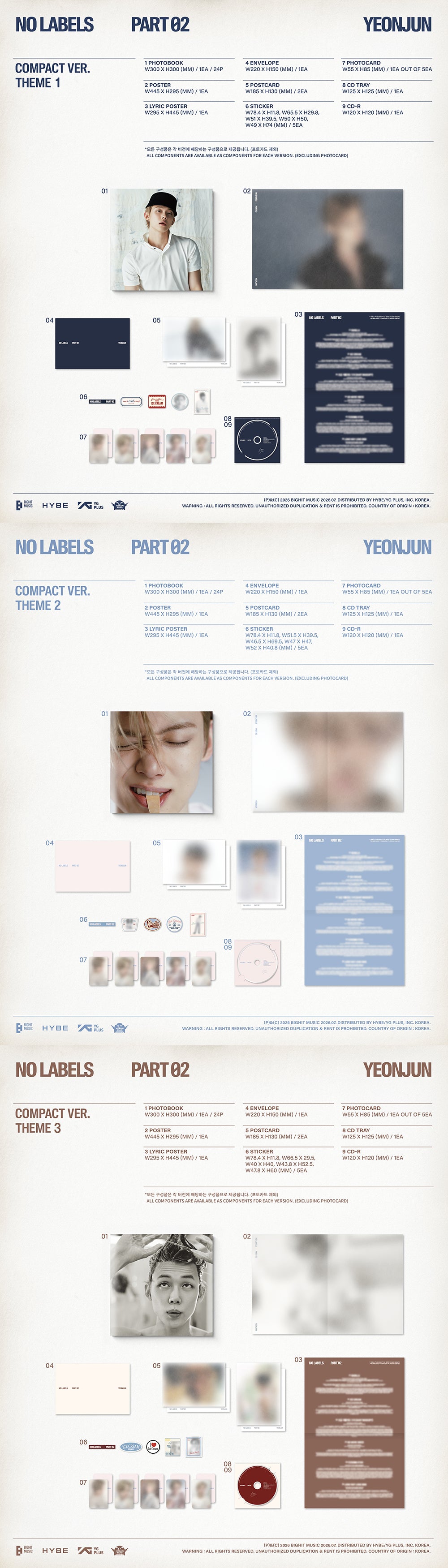 YEONJUN (TXT) - 'NO LABELS: PART 02' (Compact Ver)
