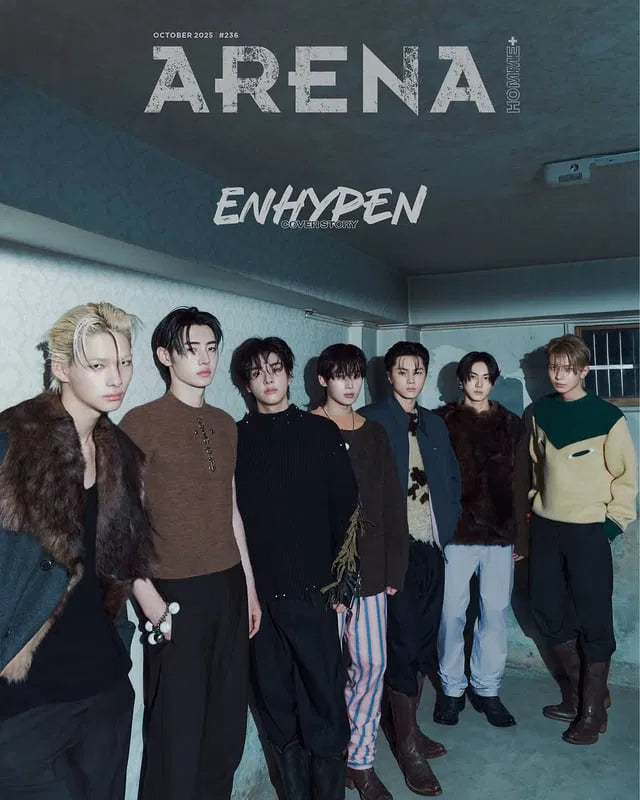 ENHYPEN - ARENA HOMME+ Magazine October 2025 Issue