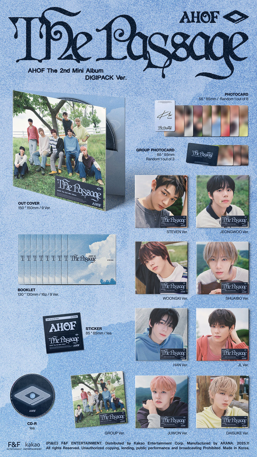 AHOF - 2nd Mini Album ‘The Passage’ (Digipack Ver.)