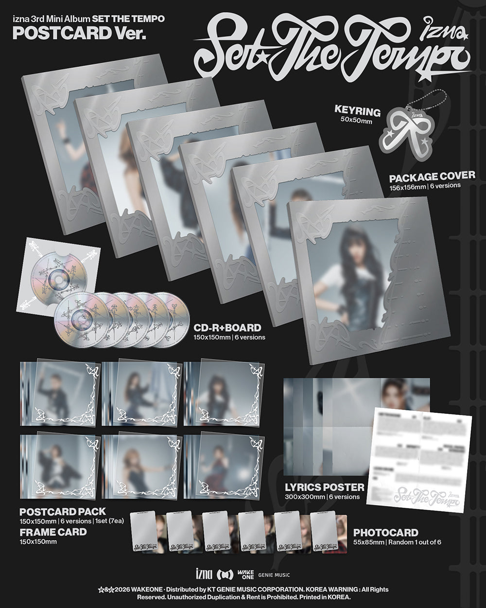 [PRE-ORDER] IZNA - 3rd Mini Album ‘Set The Tempo’ (Postcard Ver.)