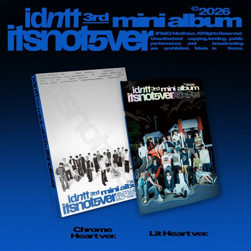 [PRE-ORDER] IDNTT - 3rd Mini Album ‘ITSNOTOVER’ (Chrome Heart/Lit Heart Ver)