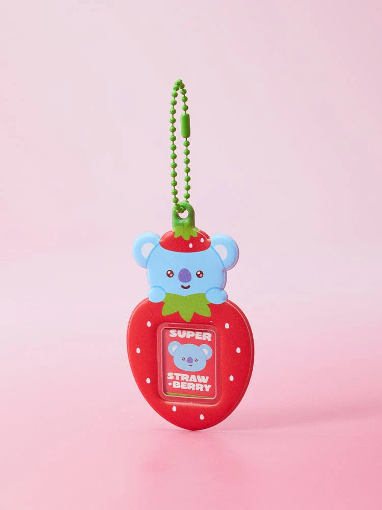 BT21 - Strawberry Party Mini Photo Holder Keyring