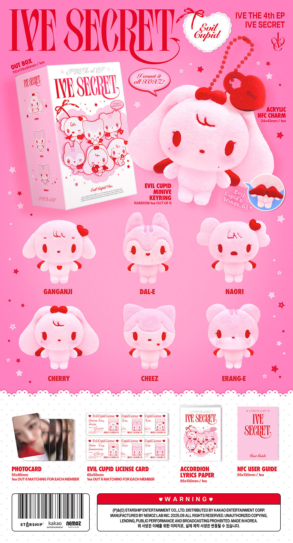 [PRE-ORDER] IVE - 4th EP ‘IVE SECRET’ (Evil Cupid/Platform Ver)