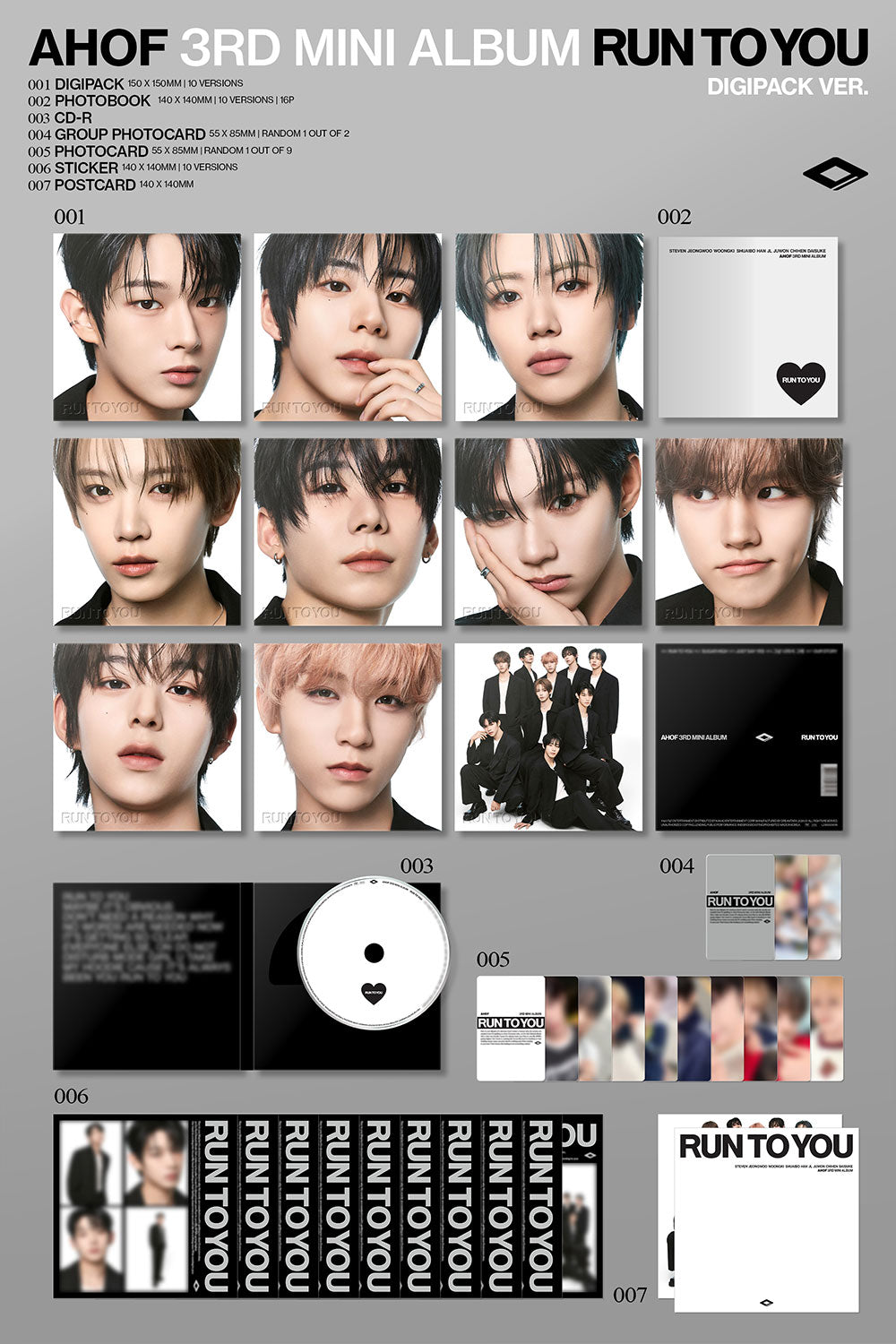 AHOF - 3rd Mini Album ‘Run To You’ (Digipack Ver)