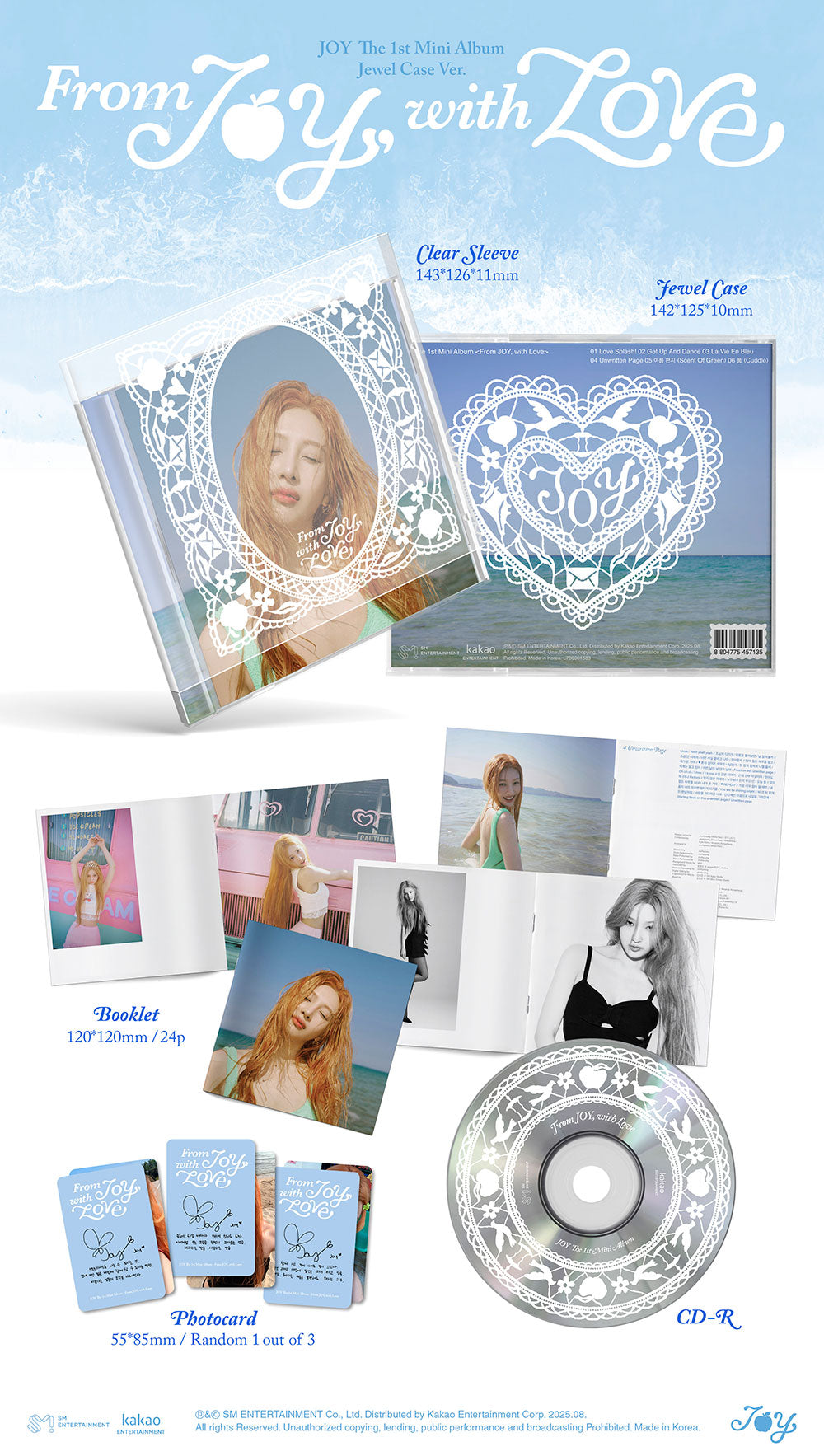 JOY (RED VELVET) - 1st Mini Album 'From JOY, with Love' (JEWEL Case Ver.)