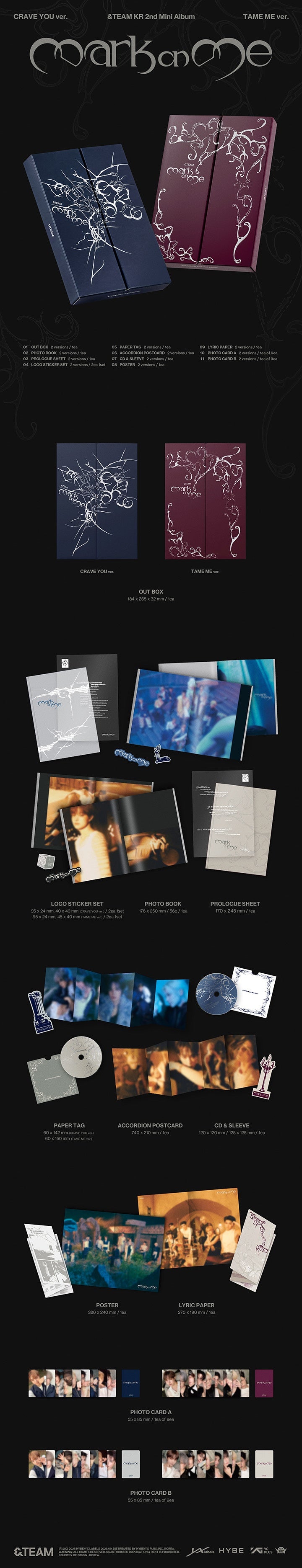 &TEAM - 2nd KR Mini Album 'Mark On Me'