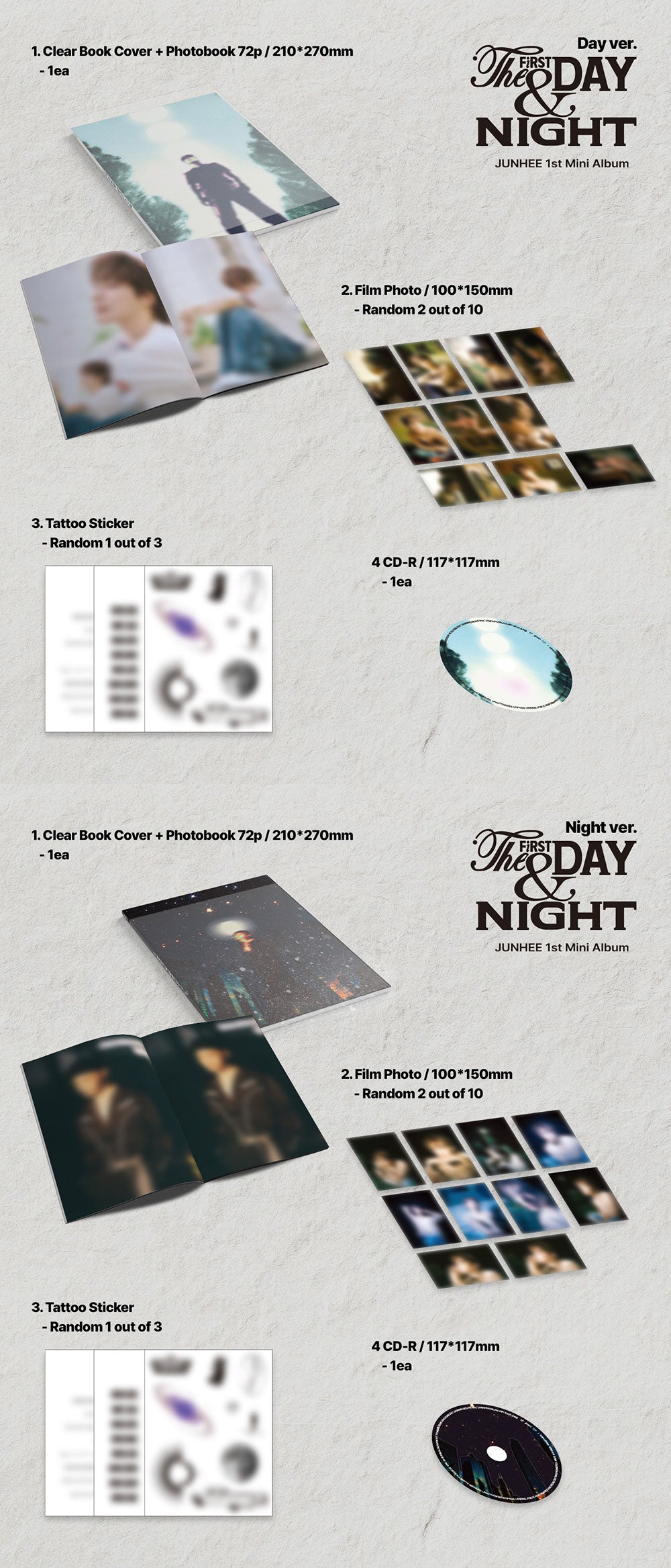 JUNHEE - 1st Mini Album ‘The First Day & Night’